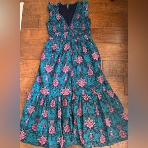 Anthropologie peregrine midi dress